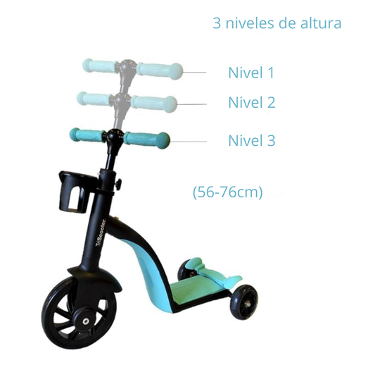 Patín Scooter 3 en 1