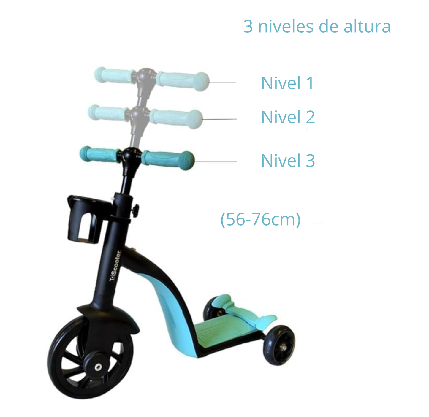 Patín Scooter 3 en 1